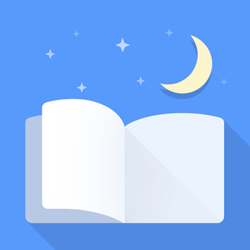 Moon+ Reader ebook app displaying customizable interface with floating navigation buttons and extensive personalization options for enhanced reading experience 