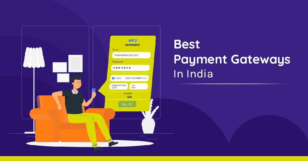 This graphic includes the top payment gateways in India
