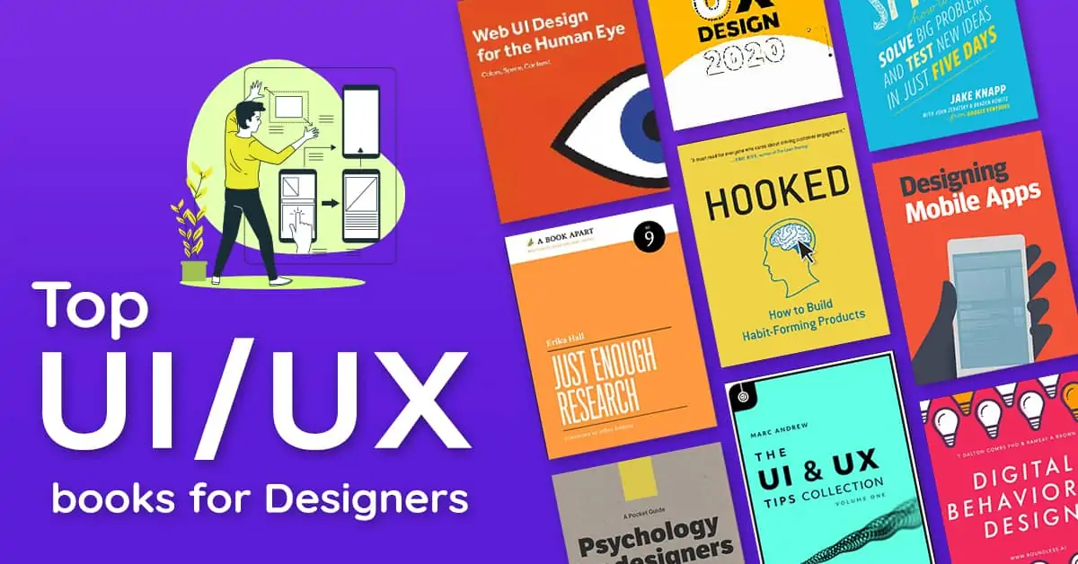 This is the cover image of the blog which lists down top ui ux books