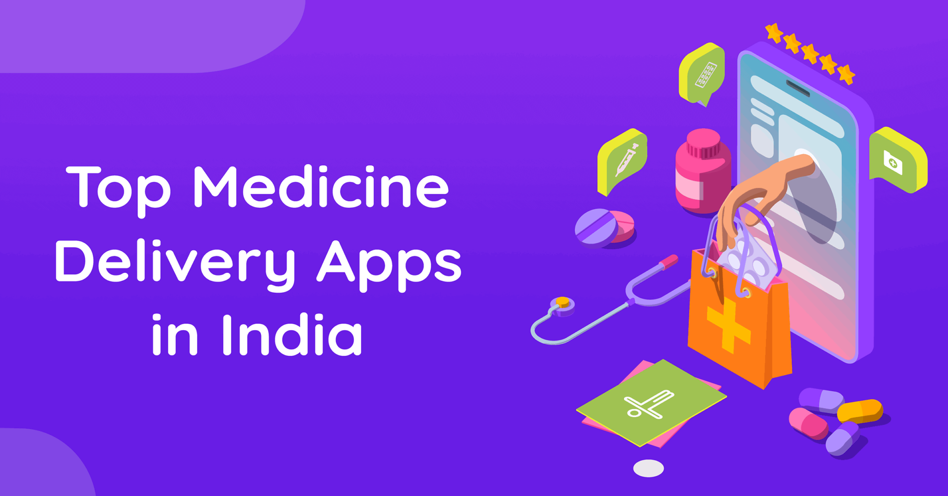 This is the featured image of the post which lists down the top medicine delivery apps in India