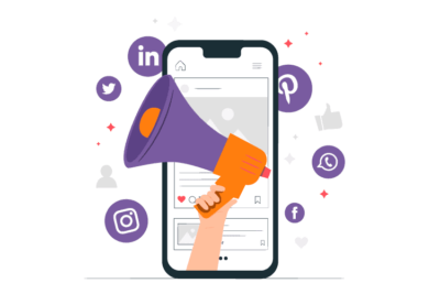 Digital-marketing This illustration is used to emphasise that digital marketing is the best strategy to promote cloud kitchen business