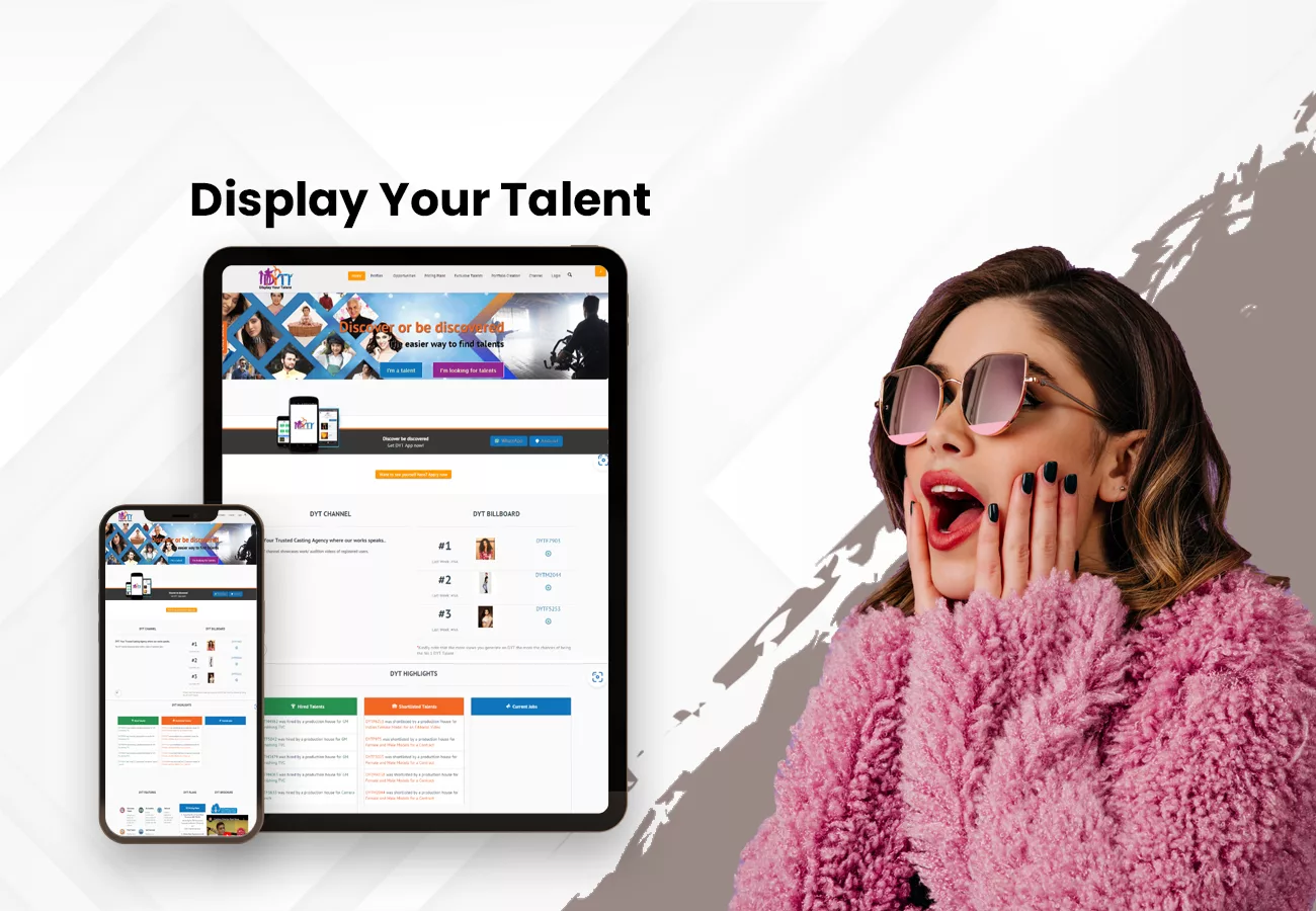 Display your talent , an app developed by Eiosys's case study's feature image
