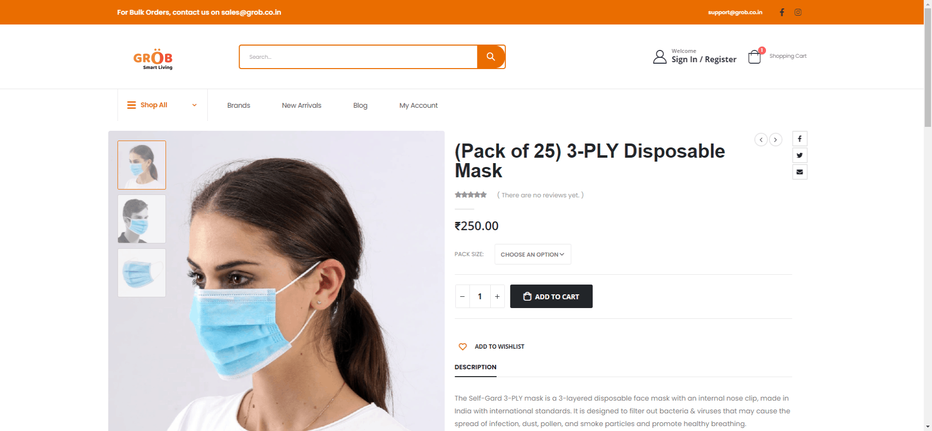 Pack-of-25-3-PLY-Disposable-Mask-Grob