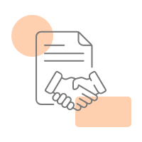 Demo and agreement icon