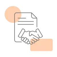 Demo and agreement icon