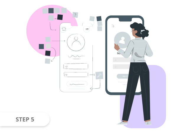 Step five-implementation for software development process