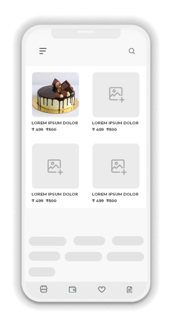 eCatalog App Development screens