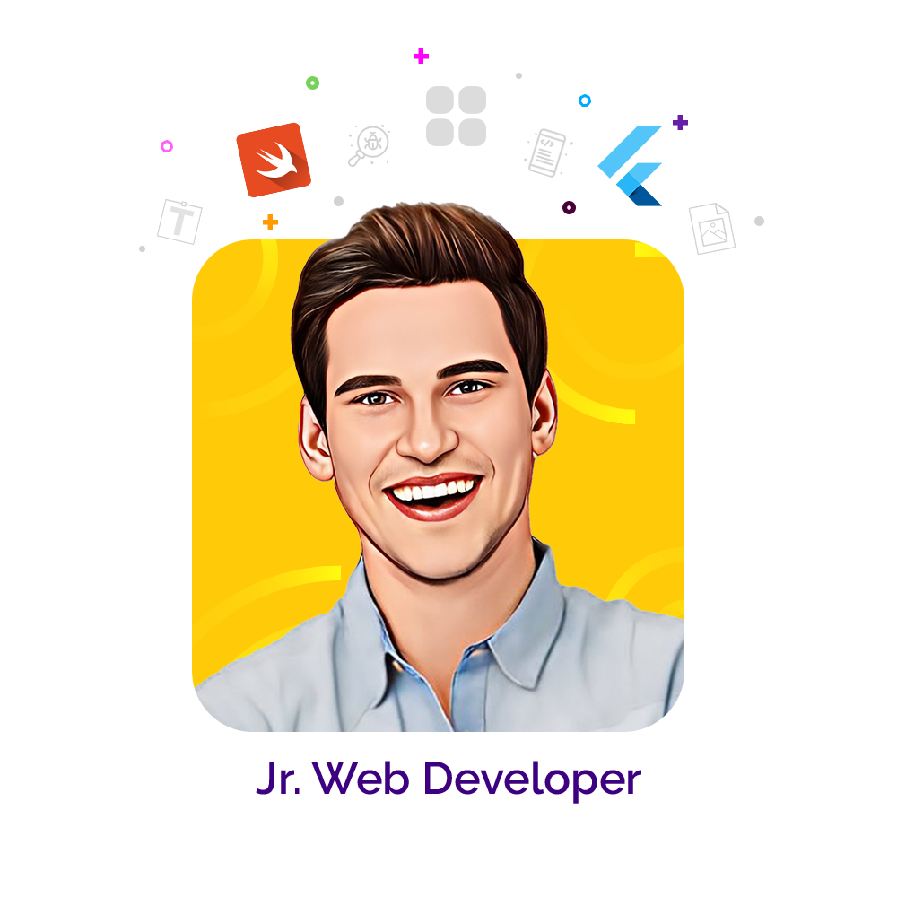 Jr.-WordPress-Developer creative used on Mobile app Development page