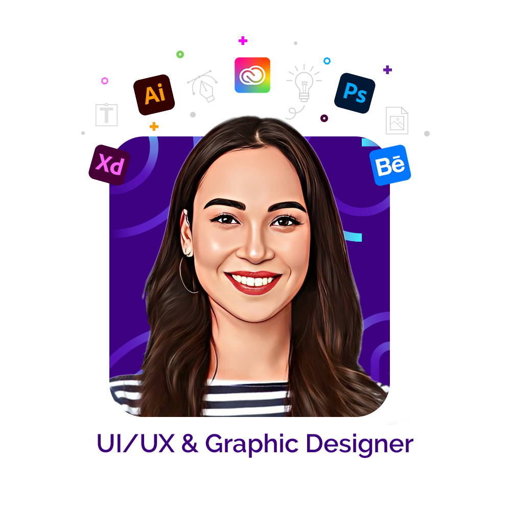 UI-UX & Graphic Designer creative used on Website Development page