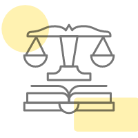 graphical representation of criminal defense lawyers used for our service for Website Design for Lawyers and Law Firms