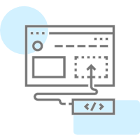 The development stage of a website used on service page for Eiosys dubai