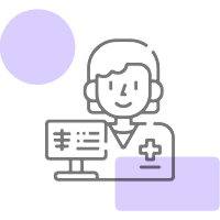 this icon is used to depict radiologist. It is used on our service page - SEO for doctors and healthcare practitinoers
